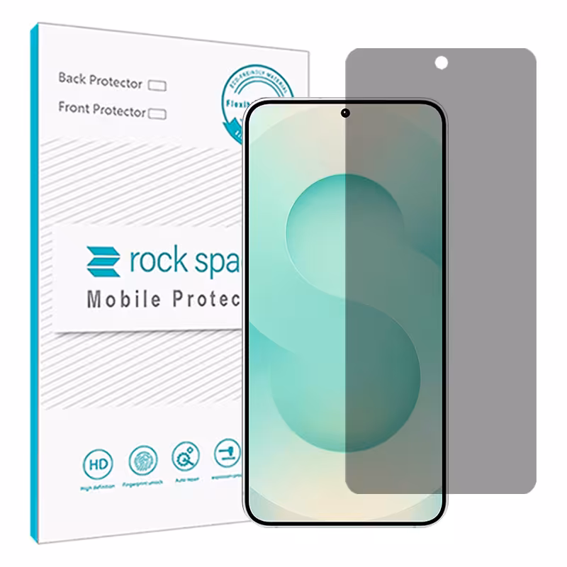 گلس سامسونگ Galaxy S25 مدل نانو هیدروژل پرایوسی برند راک اسپیس کد S