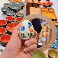 تخمرغ تزیینی تخم مرغ دکوری تخمرغ سفالی تخمرغ سرامیکی تخمرغ طرحدار تخمرغ سفره عید ست تخمرغ رنگی تخمرغ هفتسین1402