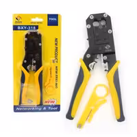 آچار سوکت زن شبکه به همراه سیم لخت کن مدل BXY-318