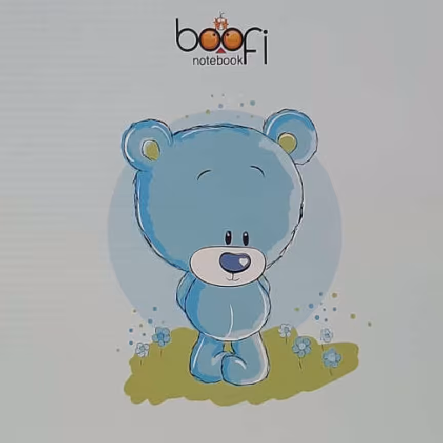 دفتر  مشق ته چسب 50 برگ بوفی