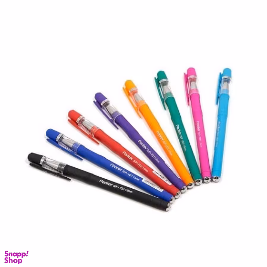 خودکار نارنجی صورتی بنفش آبی روشن نوک 1 کد جدید پنتر PANTER SP101