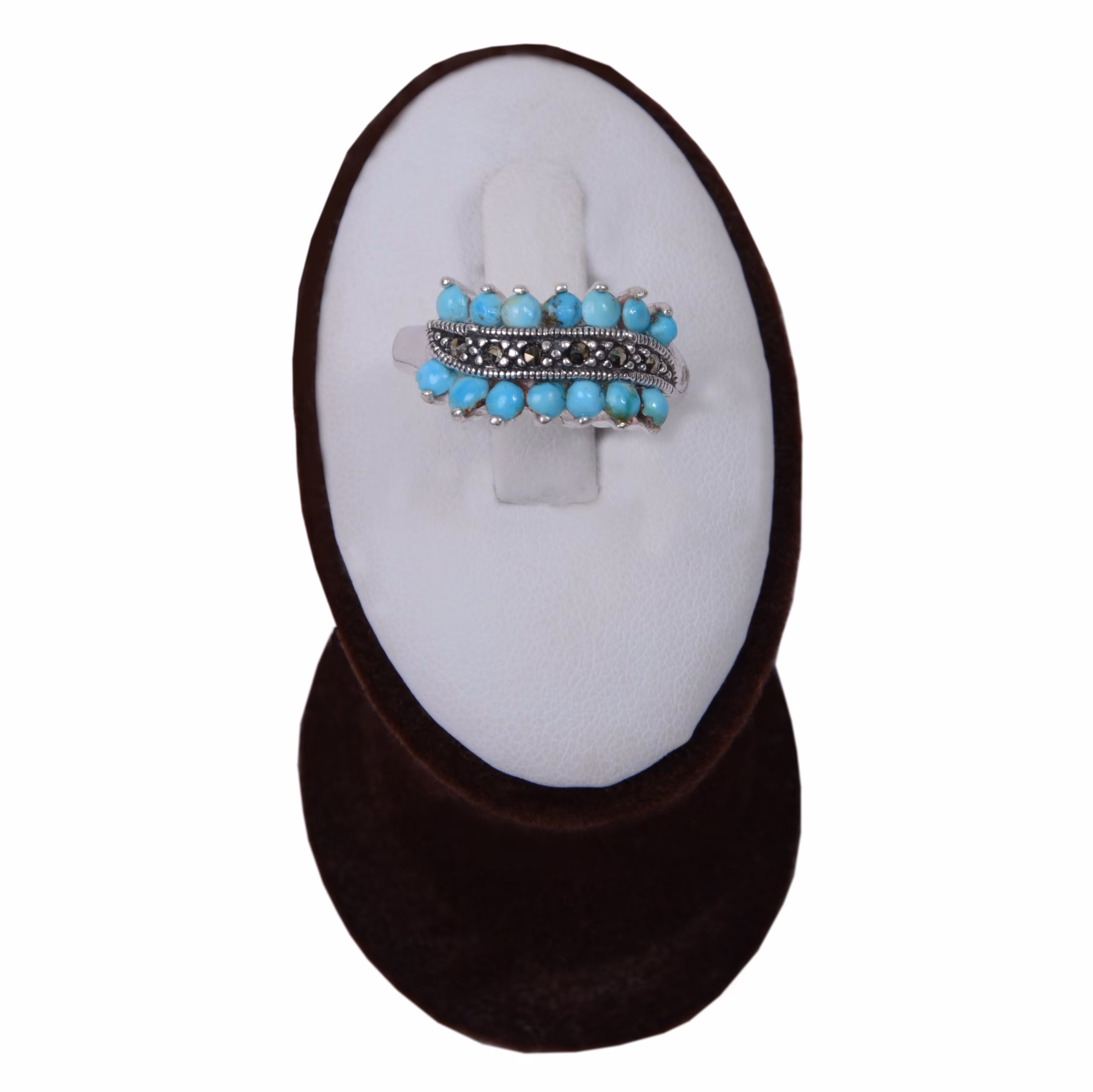 انگشتر زنانه فیروزه و نقره