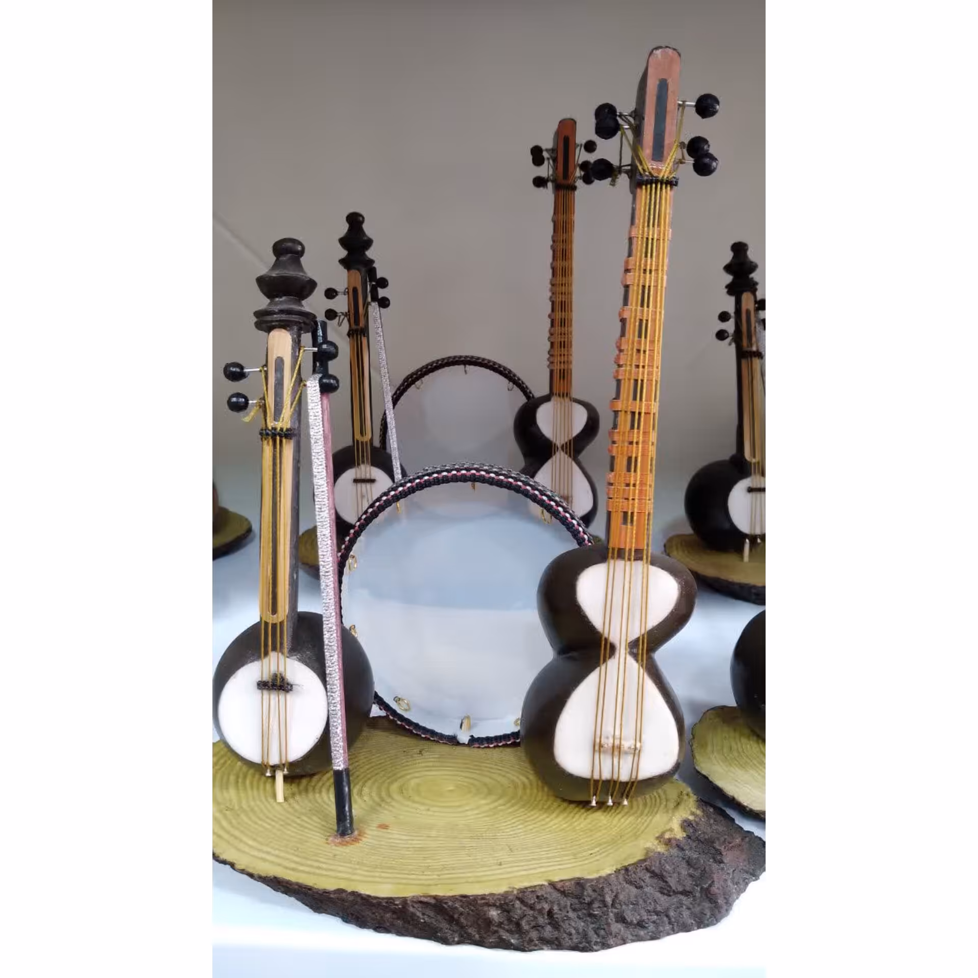 ماکت ساز  و دایره چوبی دستساز بسیار زیبا 3 تیکه 