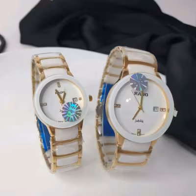 ساعت ست رادو دو‌رنگ طلایی Rado