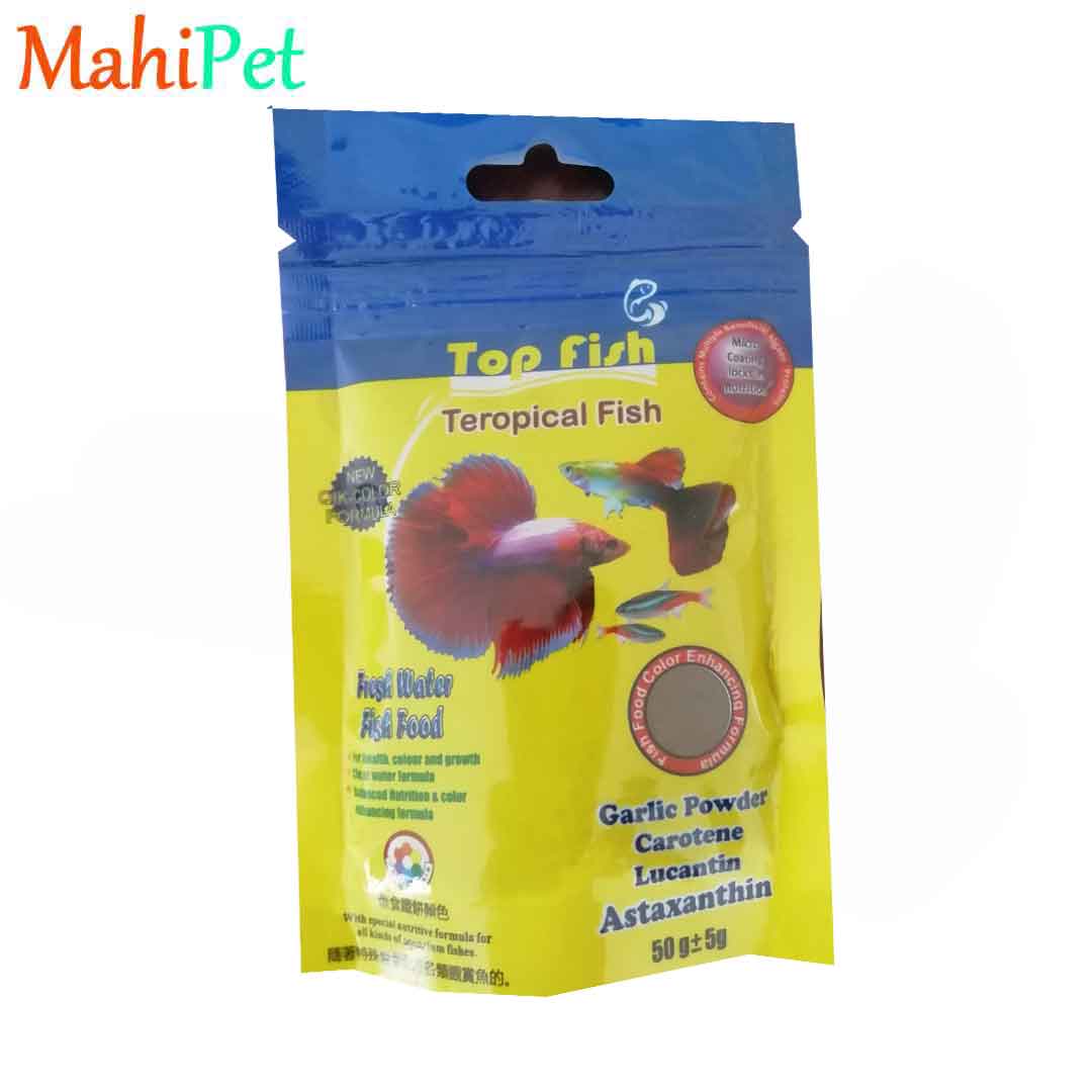 غذای ماهی تاپ فیش مدل Teropical Fish وزن 100 گرم