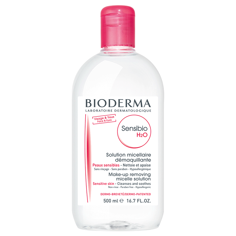 محلول بایودرما پاک کننده آرایش صورت و دور چشم Bioderma Sensibio H2O Make up Remover