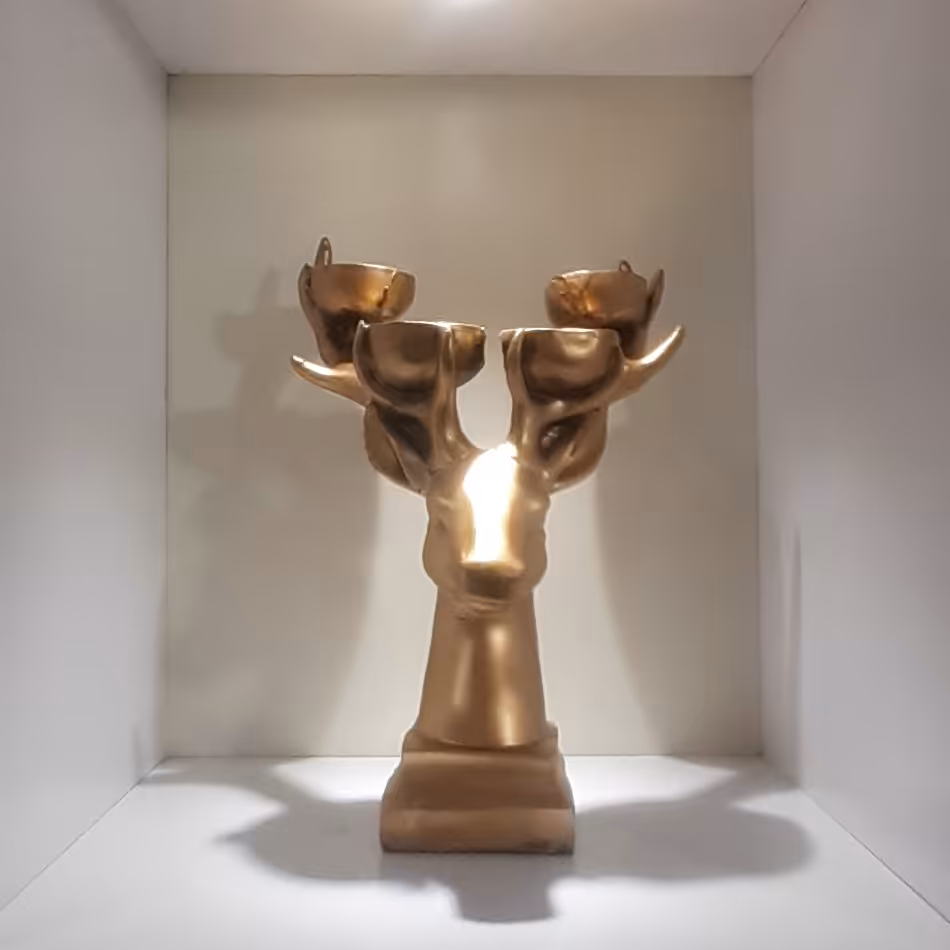 شمعدان شاخ گوزنی 4 عددی کد 04