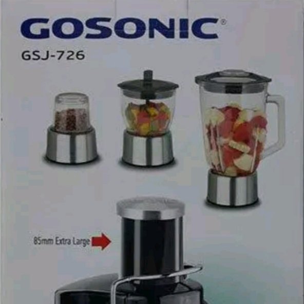 آبمیوه گیری 4کاره پایه استیل گاسونیک مدل 726_GSJ