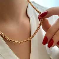 گردنبند طنابی با برند ژوپینگ