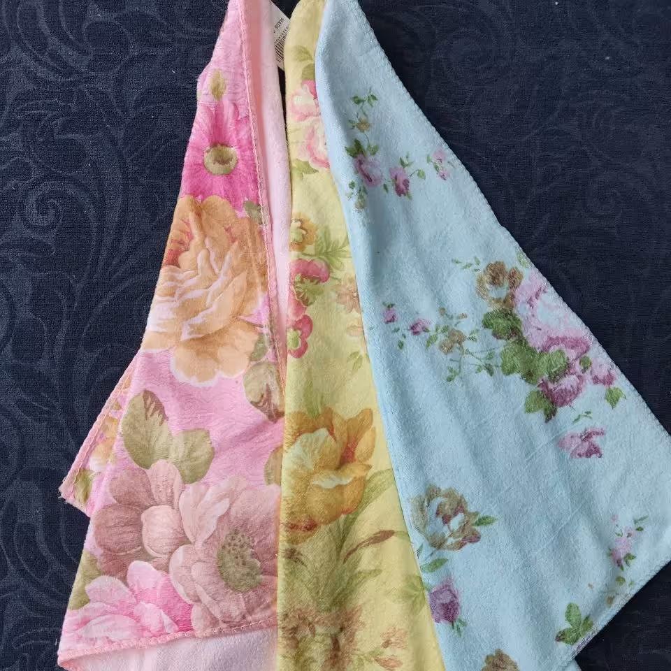 دستمال نانو میکروفایبر حوله ای طرح انجل 40در40