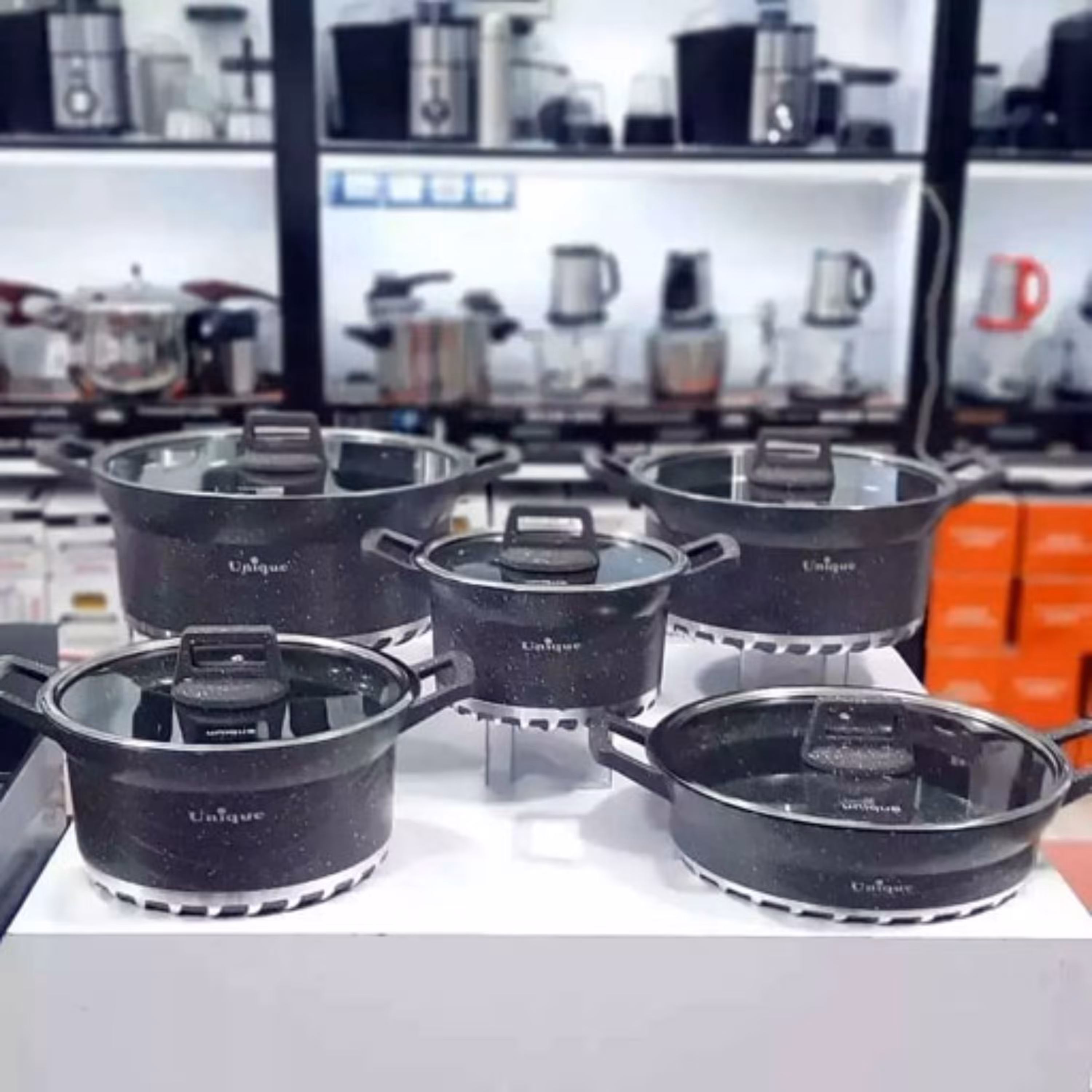 سرویس قابلمه 10 پارچه یونیک مدل استوانه ای(کد5و10)