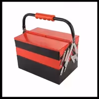 جعبه ابزار 30 سانت 3 طبقه اتوماتیک آروا مدل 4703 ساخته شده از فولاد ضد زنگ