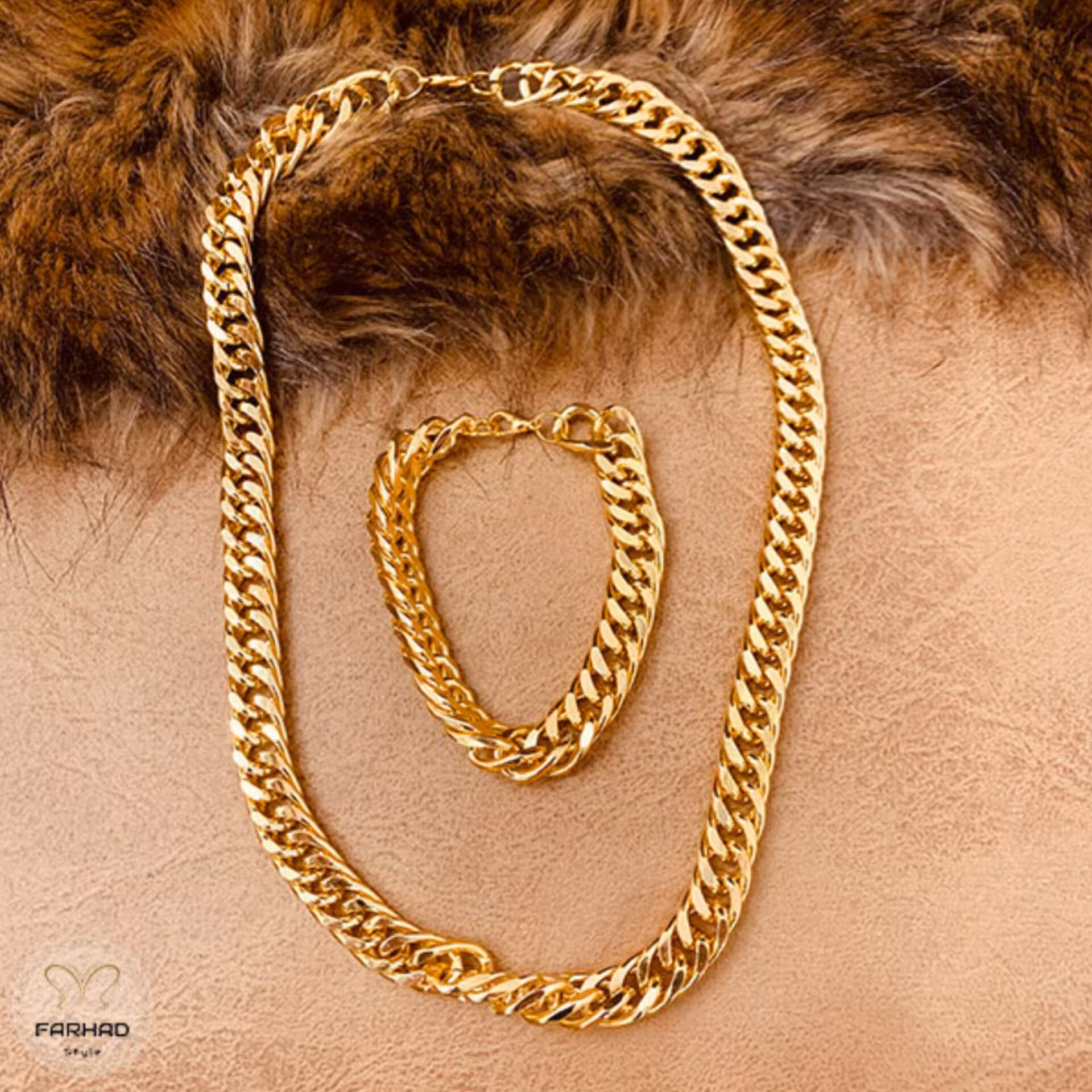 دستبند کارتیر دوبل طلایی و نقره ای 