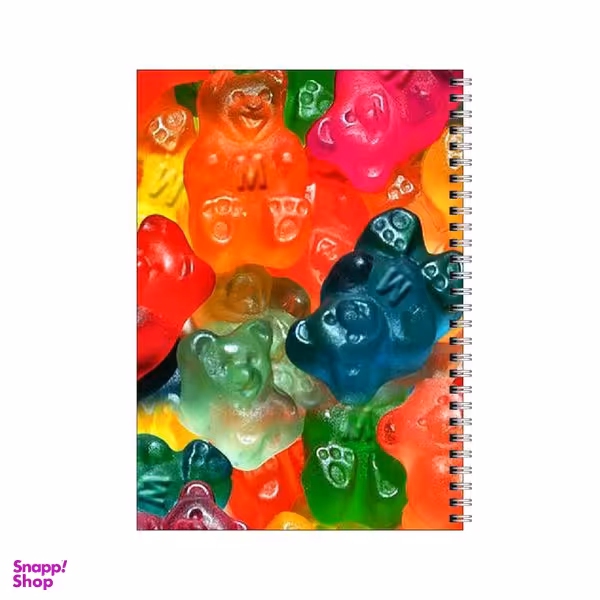 دفتر مشق 50 برگ بامبیلیپ طرح پاستیل خرسی کد 0357471