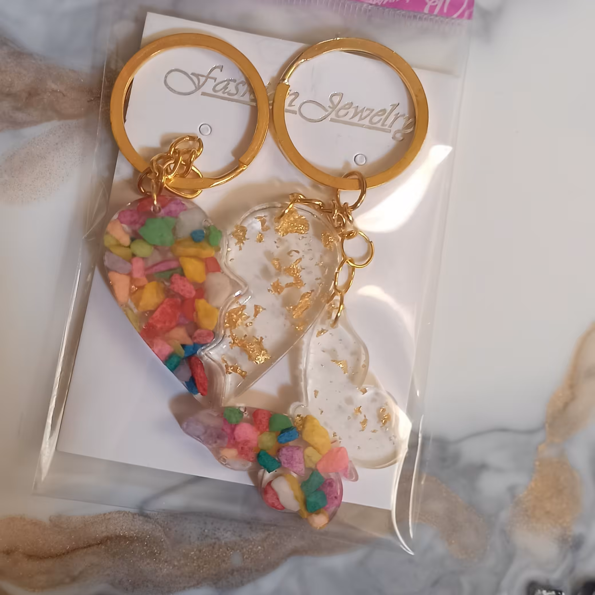 ست سرکلیدی قلب پازلی باپروانه