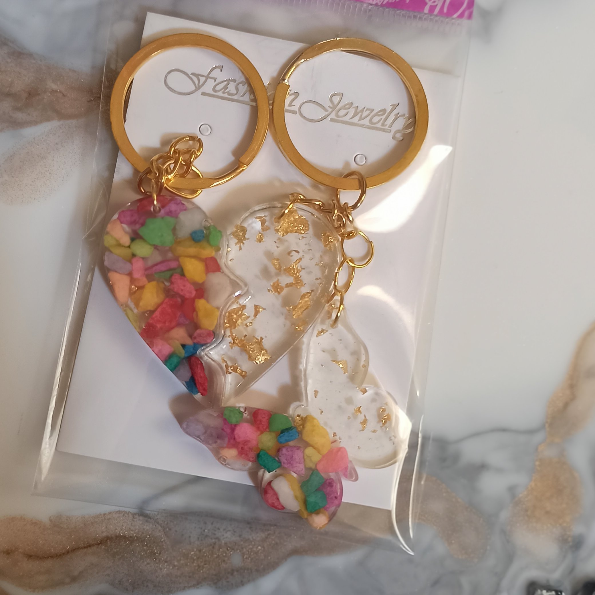 ست سرکلیدی قلب پازلی باپروانه