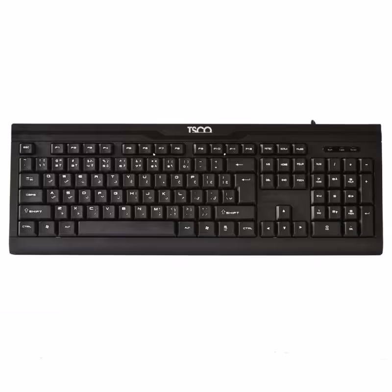 خرید کیبورد باسیم تسکو مدل TSCO TK 8012 با حروف فارسی