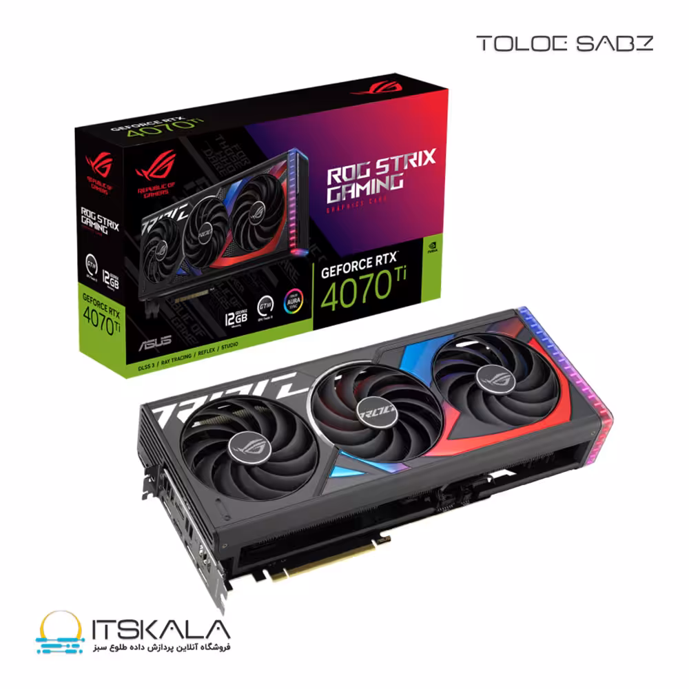 قیمت و خرید کارت گرافیک ایسوس مدل ROG Strix GeForce RTX 4070 Ti 12GB GDDR6X OC Edition | ITSKALA