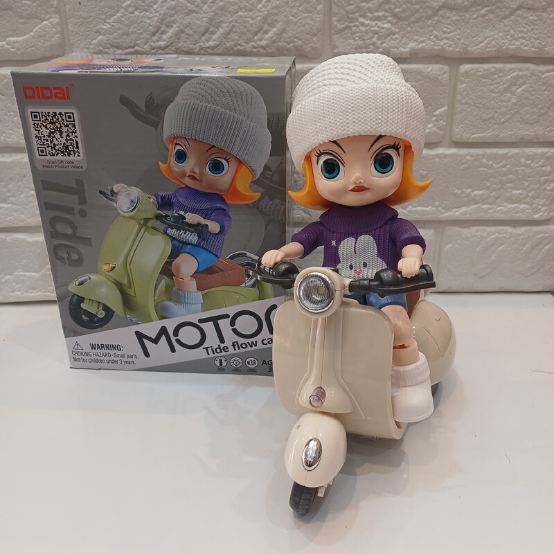 اسباب بازی، ربات موتور وسپا سوار، چراغدار، موزیکال و قابلیت حرکت و دور زدن