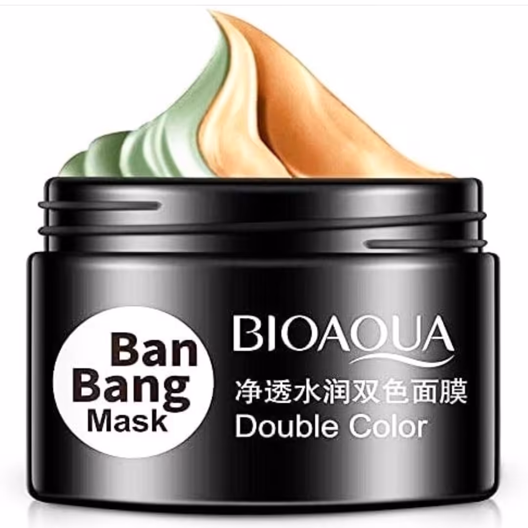 ماسک صورت دو رنگ بن بنگ بیوآکوا
Bioaqua Double Ban Bang Mask
