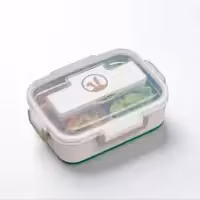 لانچ باکس ( ظرف غذا ) استیل دو قسمتی Qianho کرم مدل QH-8693