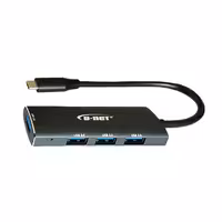 هاب فلزی تایپ سی 4 پورت USB3 دی نت مدل 065