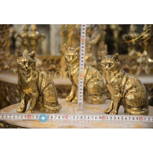 مجسمه گربه برنزی