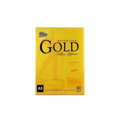 کاغذ گلد سایز A5 تعداد 5 بسته 500 برگی