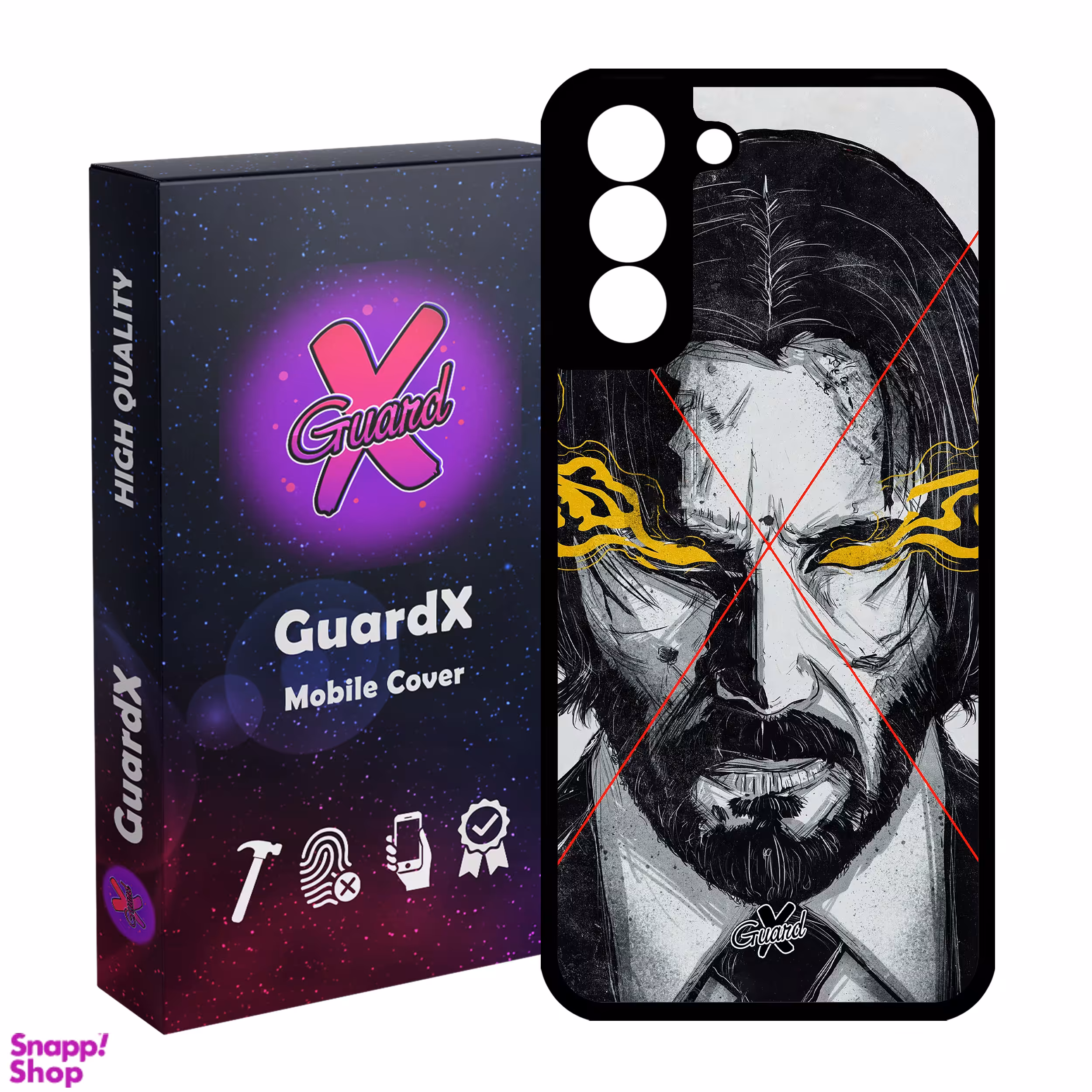 کاور گوشی موبایل گارد ایکس طرح John Wick مدل Glass10158 مناسب سامسونگ Galaxy S21 FE