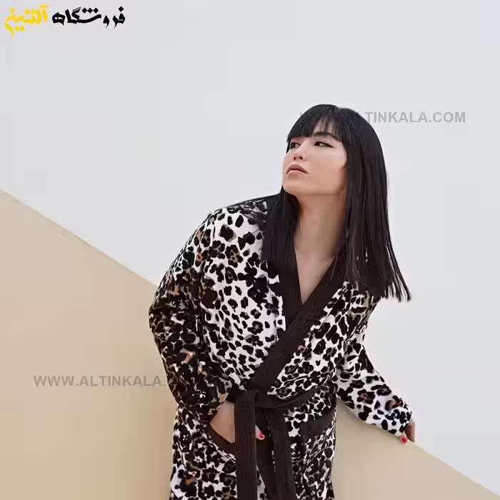 حوله تنپوش رزیتکس مدل لئوپارد سفید سایز 105