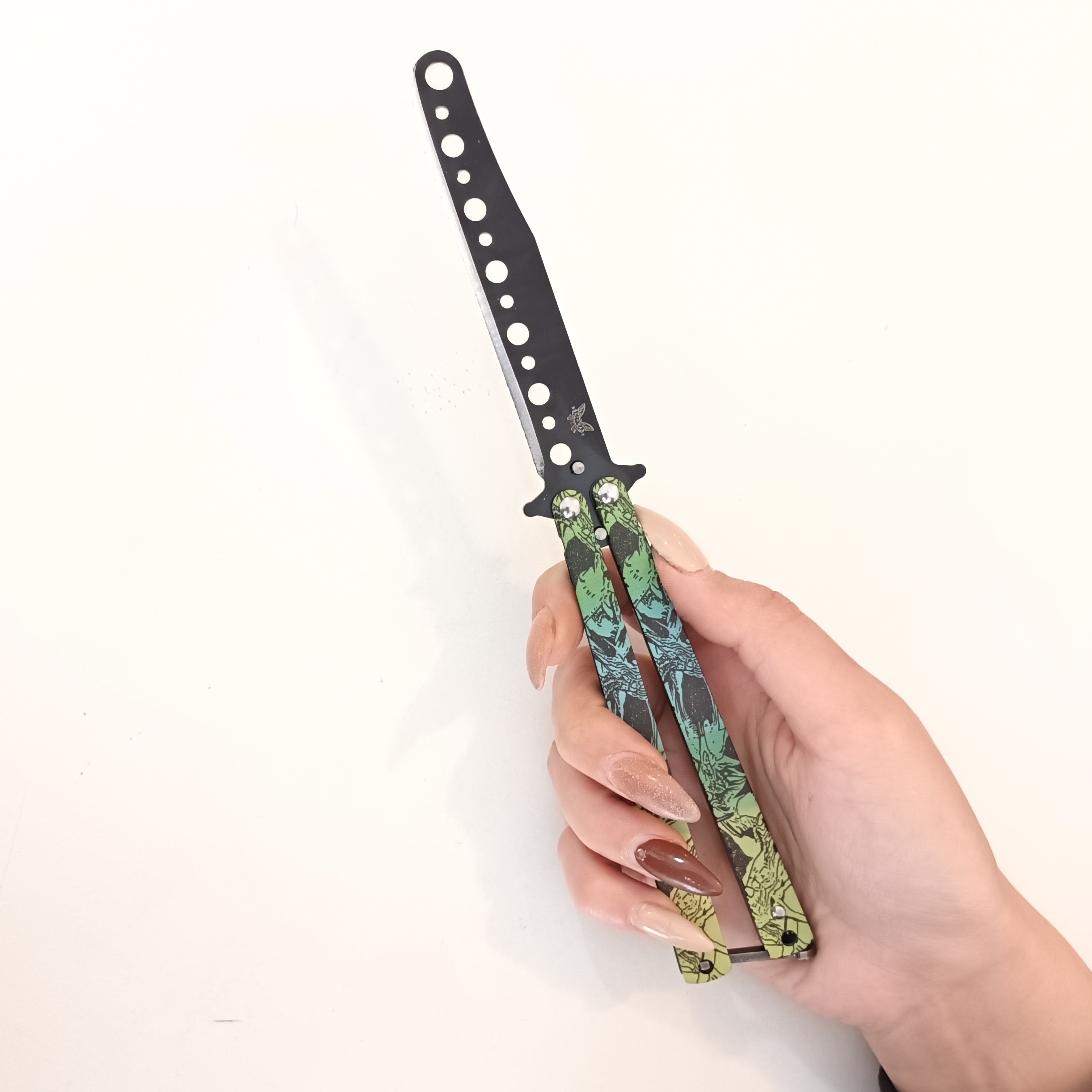 چاقو پروانه ای باتر فلای سبز-کد 161