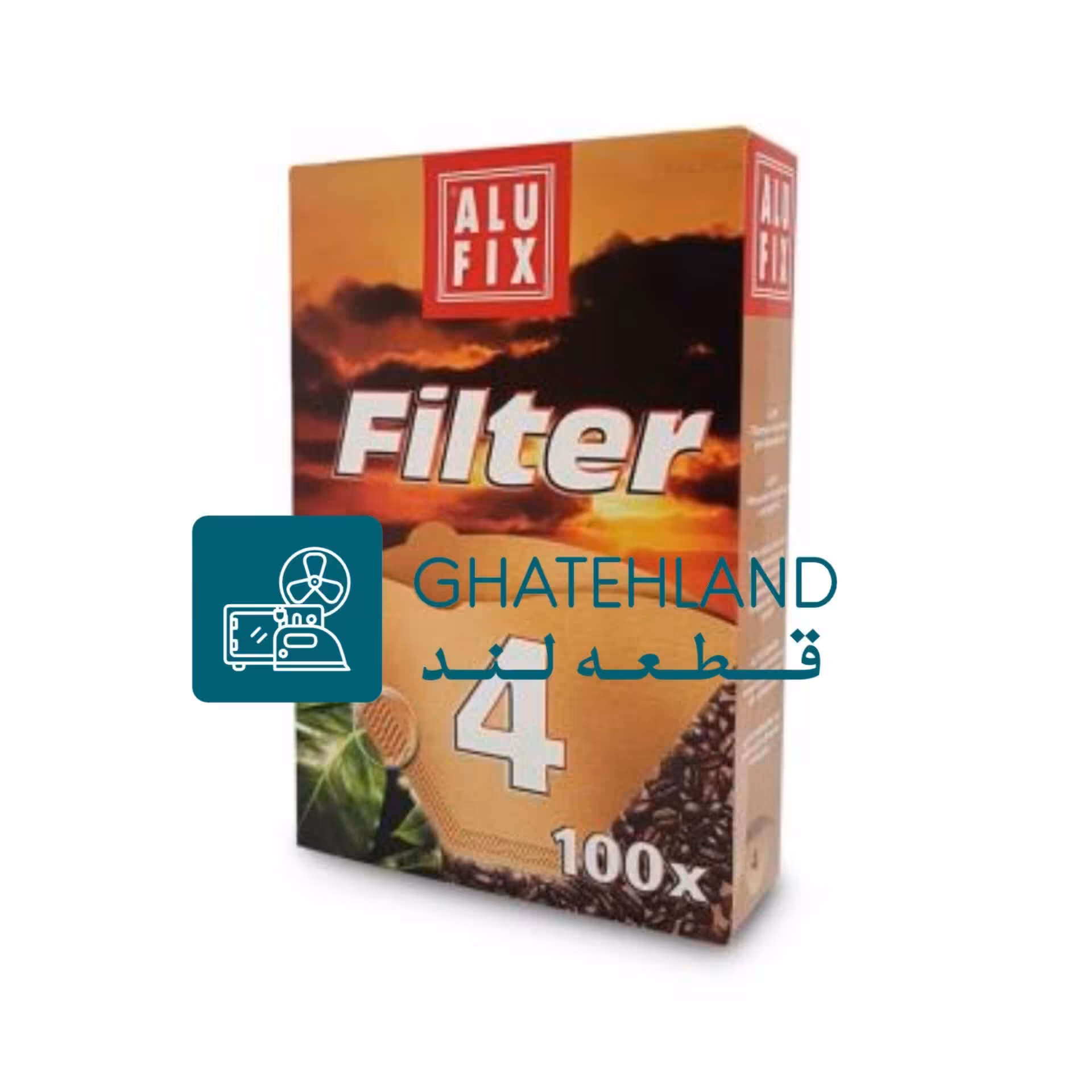 پک 100 عددی فیلتر کاغذی قهوه فرانسه سازهای دلونگی و فلر پس کرایه 