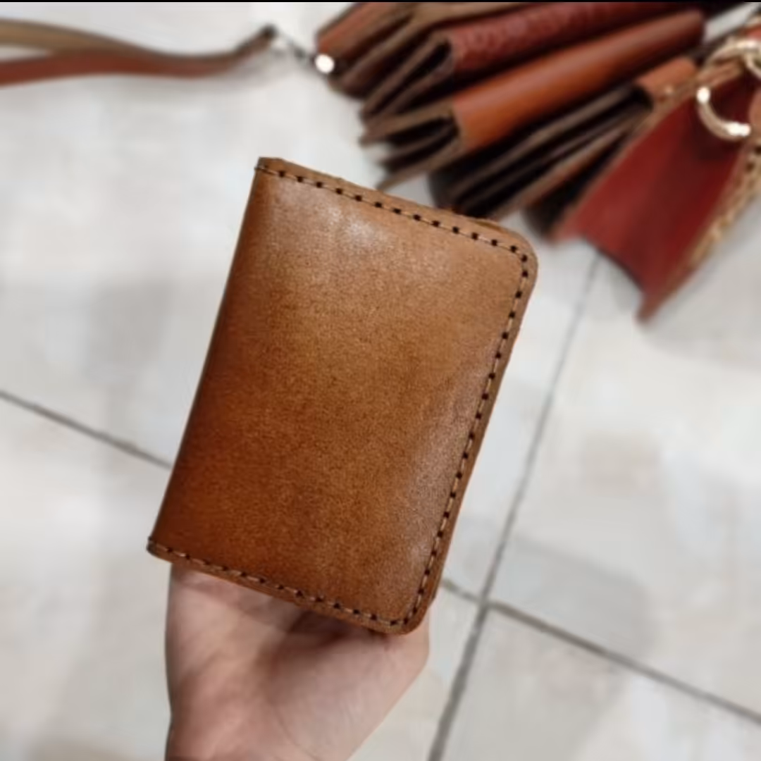 کیف کارت جا کارتی چرم طبیعی دست دوز 