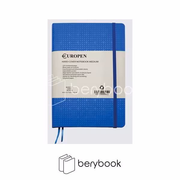 europen / یوروپن / دفتر مدیوم / medium / رقعی جلد سخت کش دار / 110 برگ