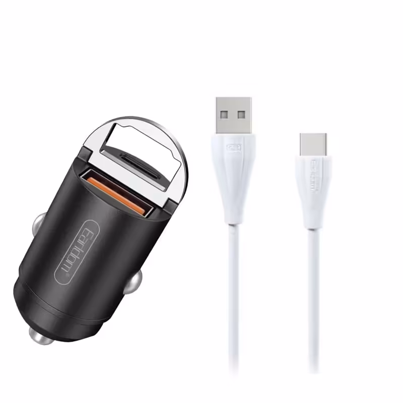 شارژر فندکی ارلدام مدل ES-CC3 به همراه کابل تبدیل USB-C

