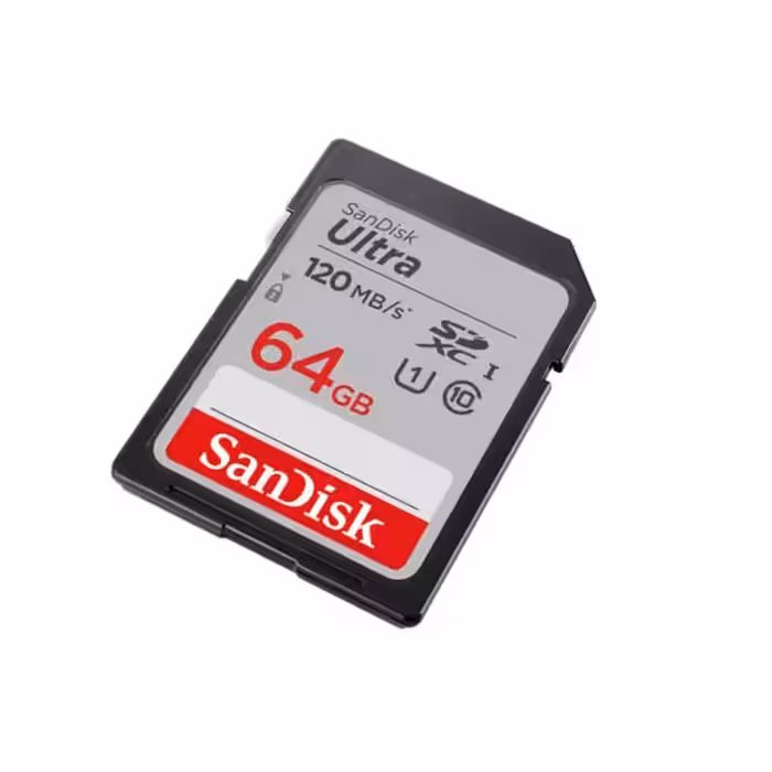 کارت حافظه SDXC سن دیسک مدل Ultra کلاس 10 استاندارد UHS-I U1 سرعت 120MBps ظرفیت 64 گیگابایت