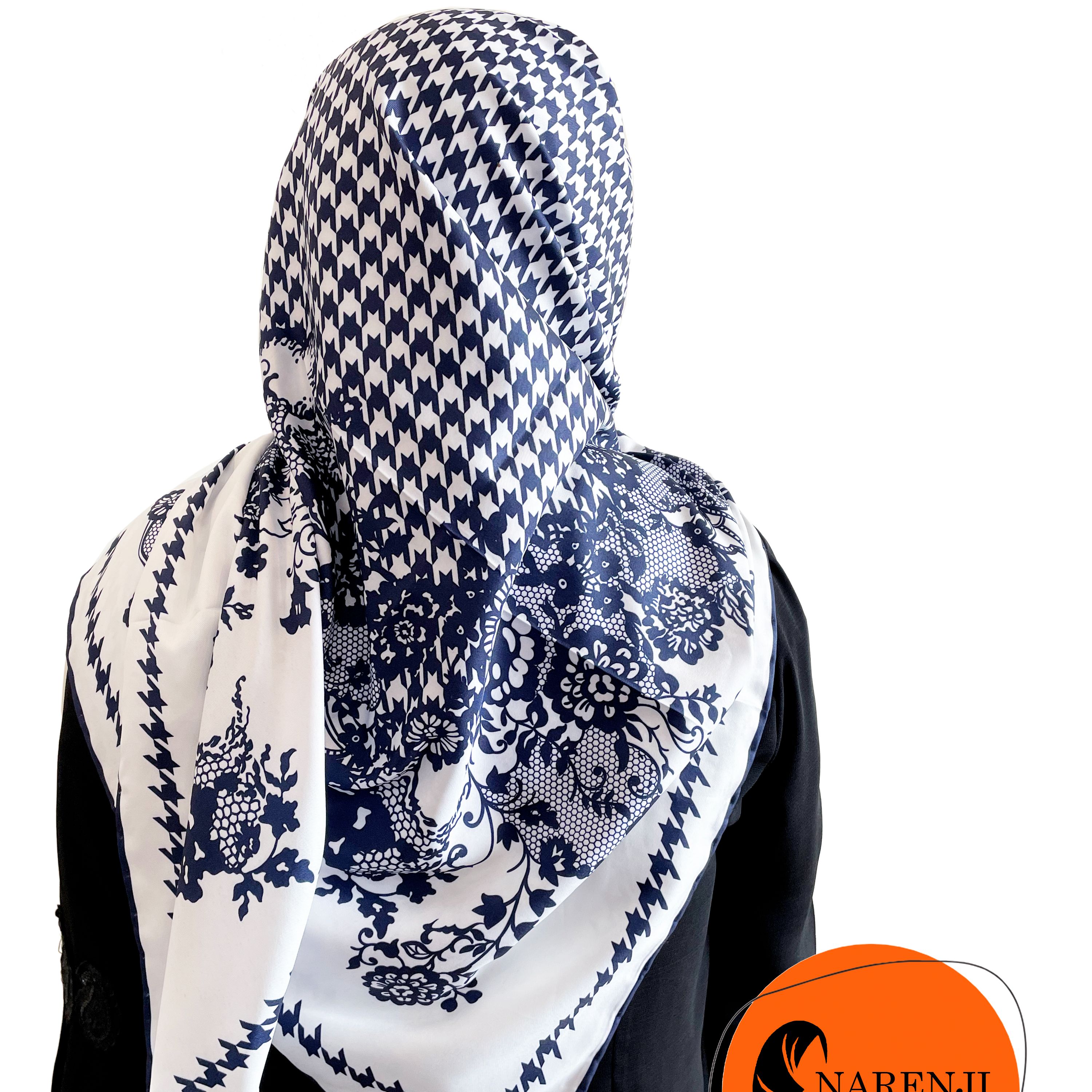 روسری ابریشم تویل مجلسی