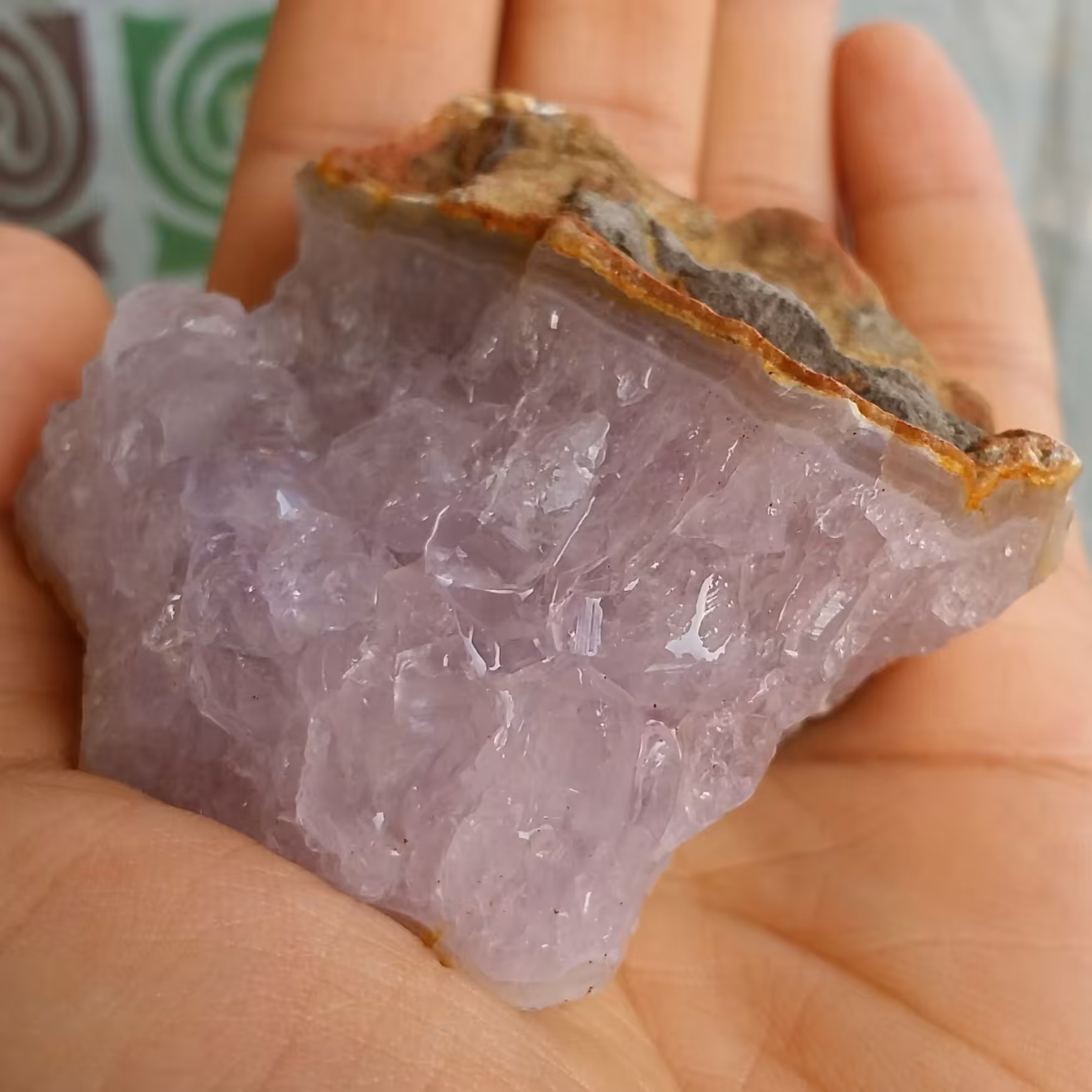 سنگ راف آمتیس بلور درشت محشر بسیار زیبا دیدنی کاملا طبیعی شاااهکار خلقت خاا ااص و بینظیر