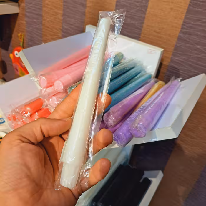 شمع قلمی سفید 20سانت شمع خوراکی شمع سویا شمع دستساز قلمی شمع سفید شمع بدون اشک شمع کلیسایی سفید شمع دستساز