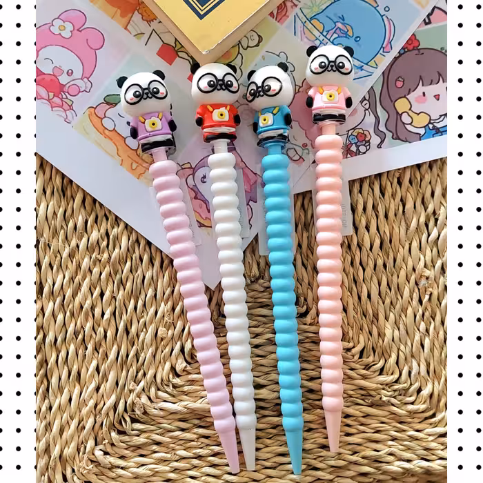 اتود فانتزی، مداد نوکی فانتزی سیلیکونی طرح  پاندا   نوک هفت دهم