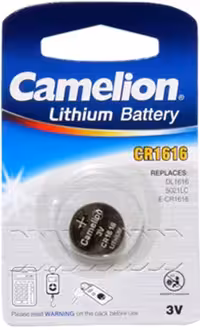 باتری سکه ای لیتیوم کملیون CR1616