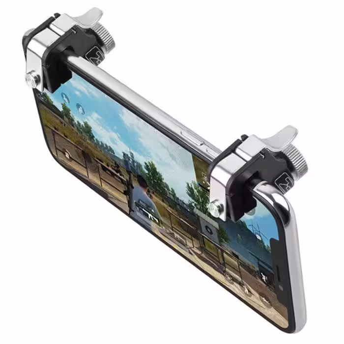 دسته بازی پابجی مناسب گوشی های تا 6.5 اینچی به همراه دستکس گیمینگ ضد عرق 