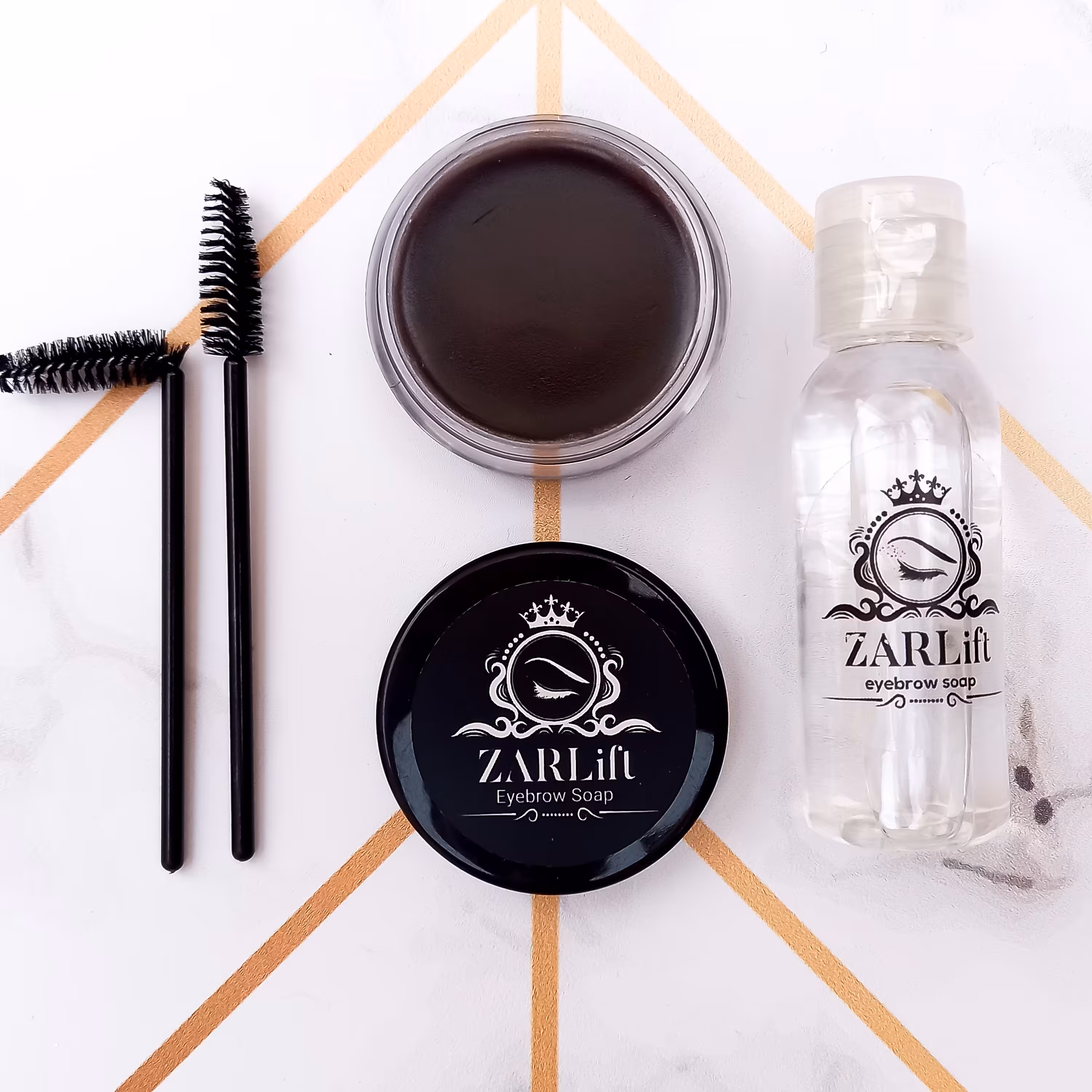 صابون ابرو رنگ قهوه‌ای تیره(Dark Brown) 20 گرمی زرلیفت