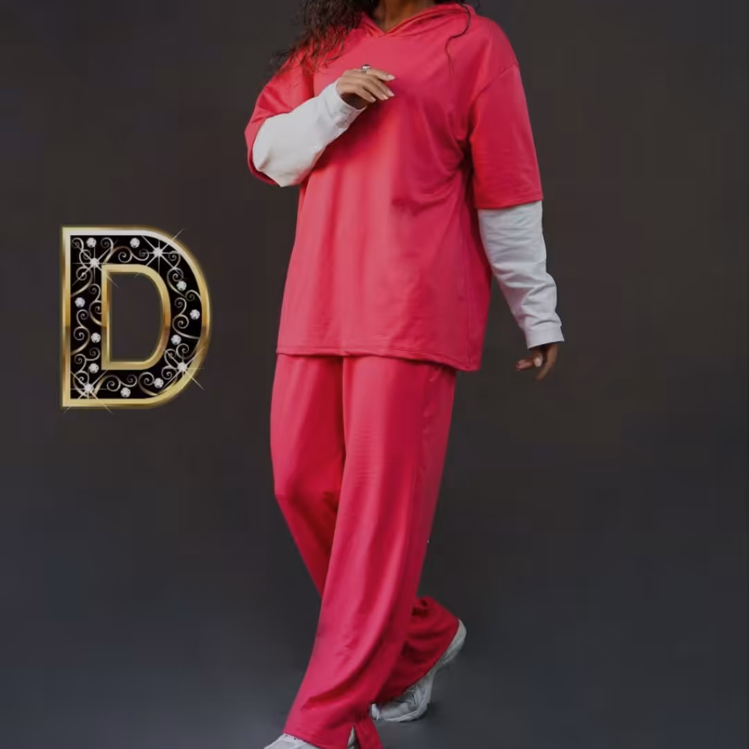 ست هودی شلوار استین سفید.ت د