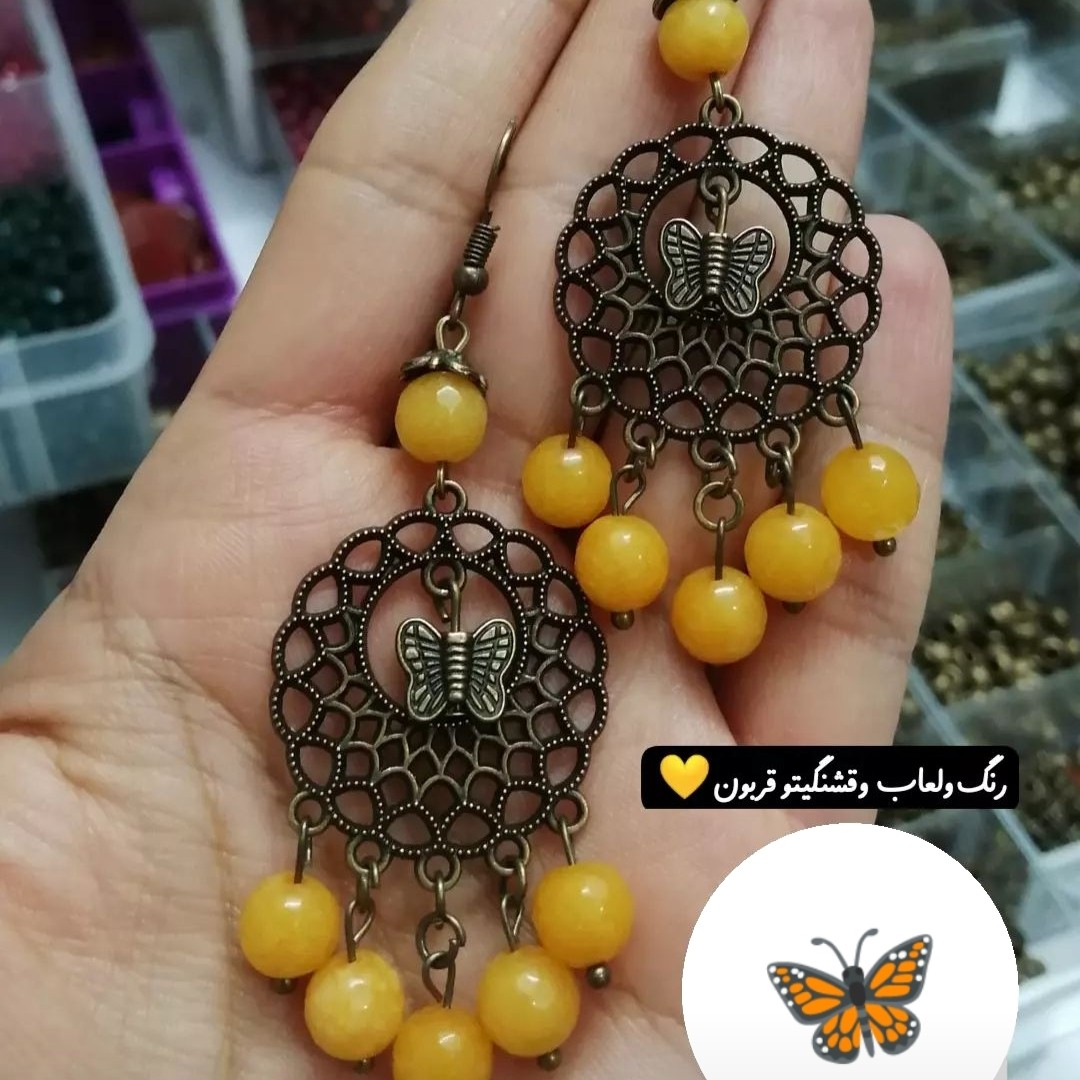 گوشواره سنگ عقیق