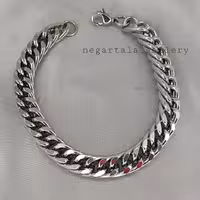 دستبند کارتیر دوبل آلومینیوم رنگ ثابت مردانه زنانه نگارطلا 