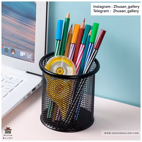 جاقلمی رومیزی BLACK MINIMAL فلزی