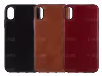 قاب طرح چرم آیفون Huanmin Leather Case Apple iPhone X/XS