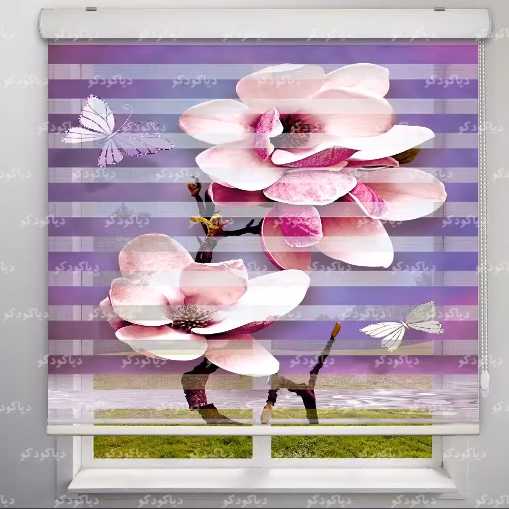 پرده زبرا تصویری  مدل TD-2 سایز 180x160 سانتی متر 