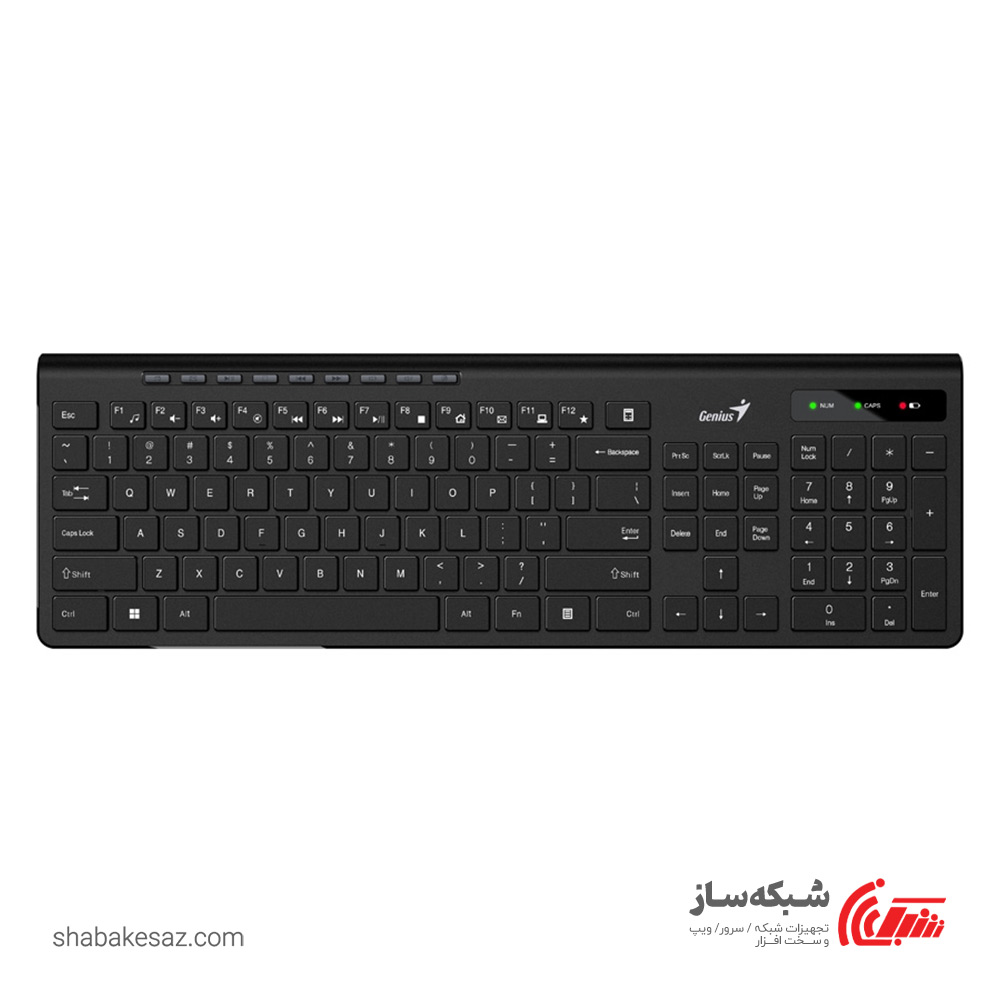 قیمت و خرید کیبورد بی سیم جنیوس Genius SLIMSTAR 7230 - شبکه ساز